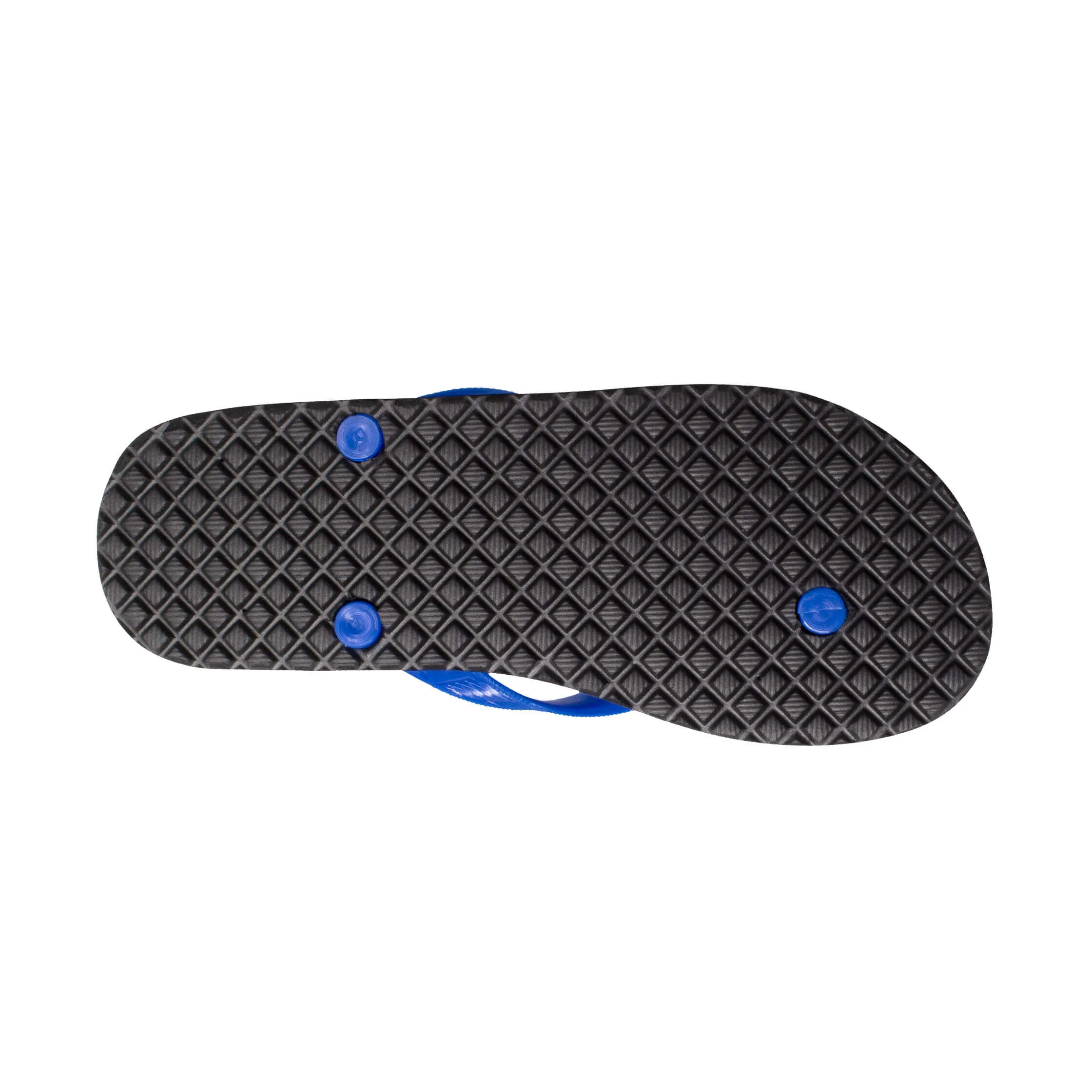 Men's Solid Blue Strap Slippah
