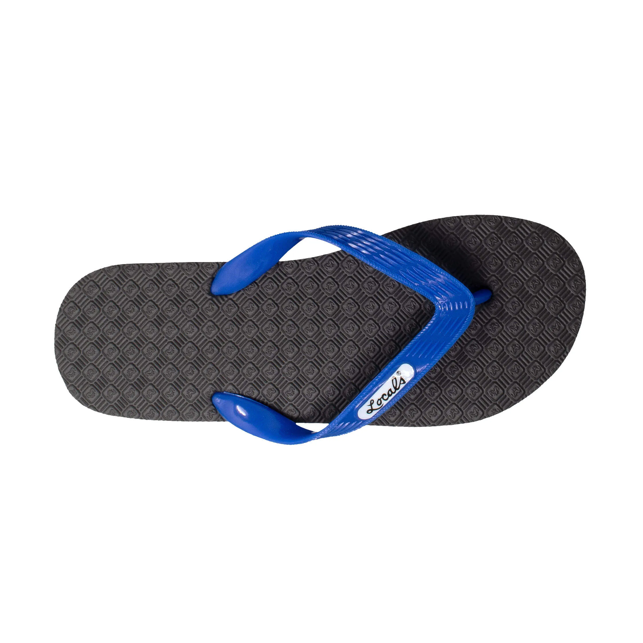 Men's Solid Blue Strap Slippah