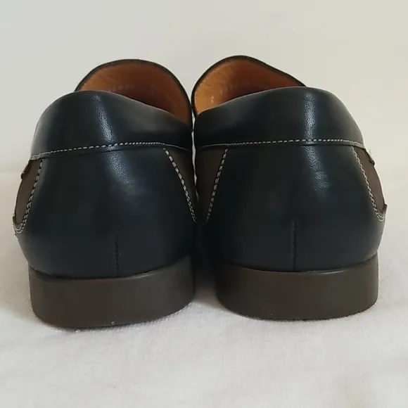 Mephisto Brown Black Leather Cool Air Loafer