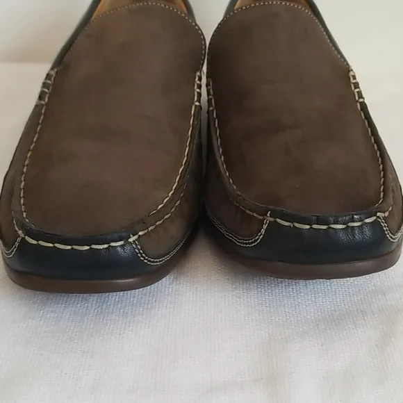 Mephisto Brown Black Leather Cool Air Loafer