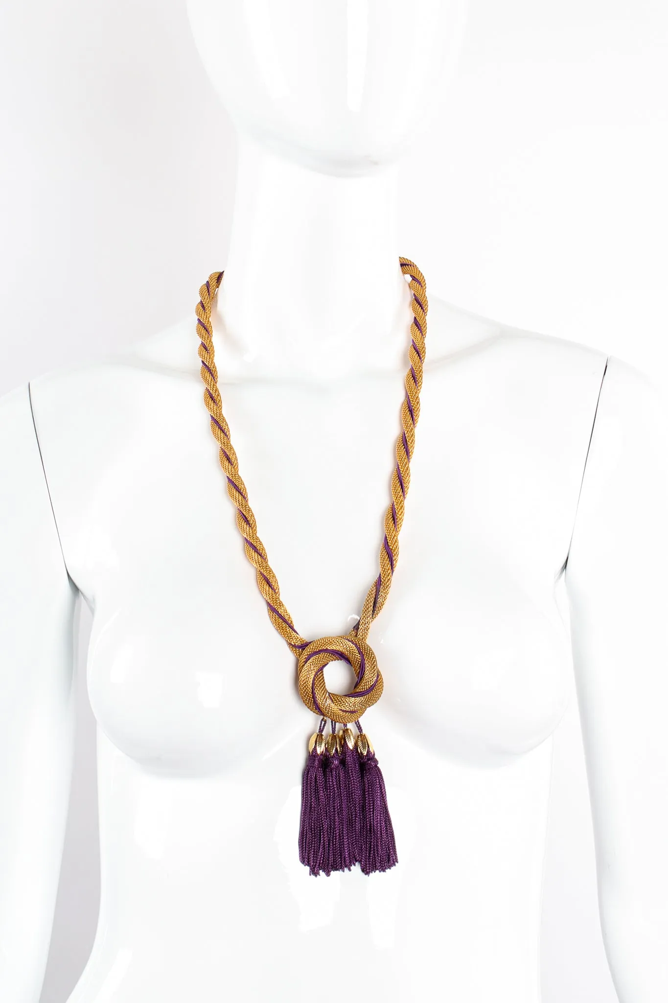 Mesh Rope Tassel Necklace