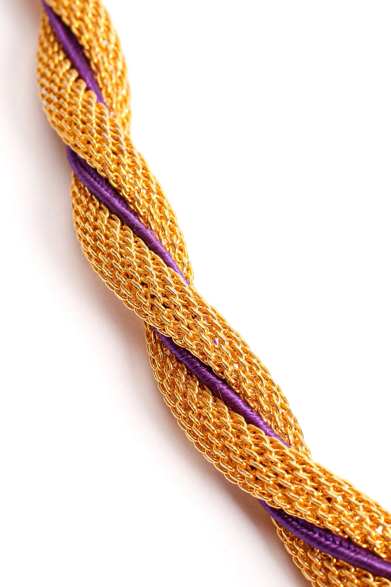 Mesh Rope Tassel Necklace