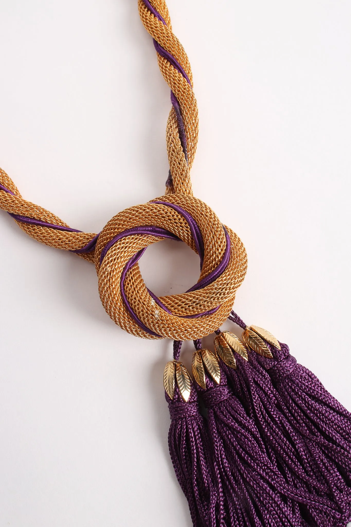 Mesh Rope Tassel Necklace