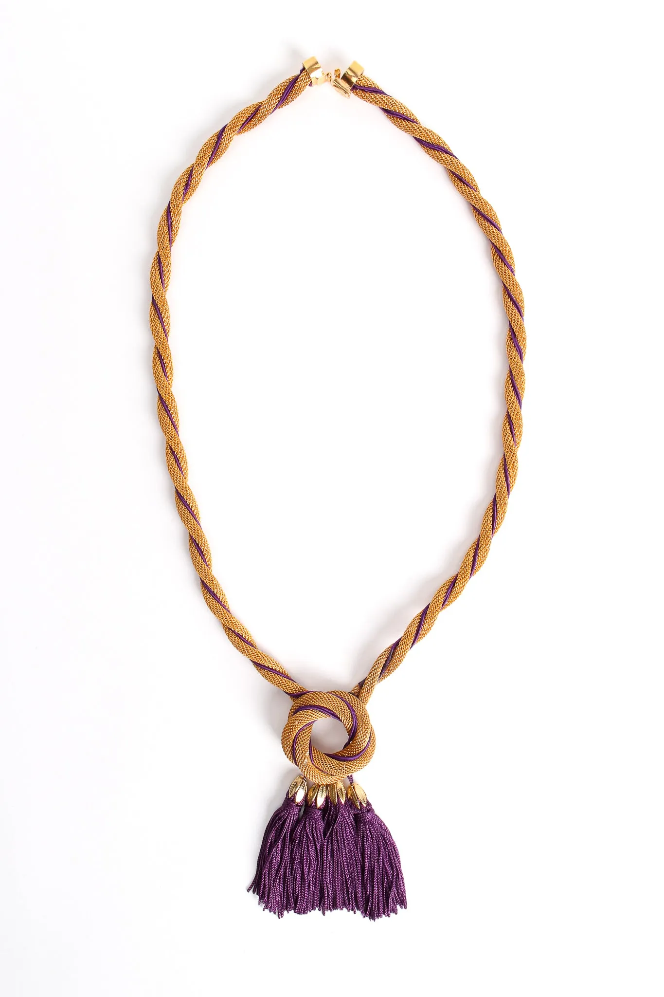 Mesh Rope Tassel Necklace