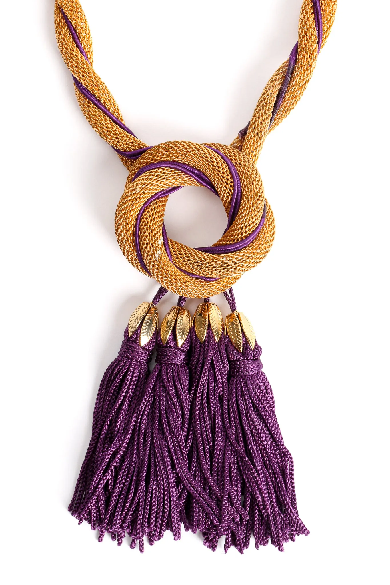 Mesh Rope Tassel Necklace