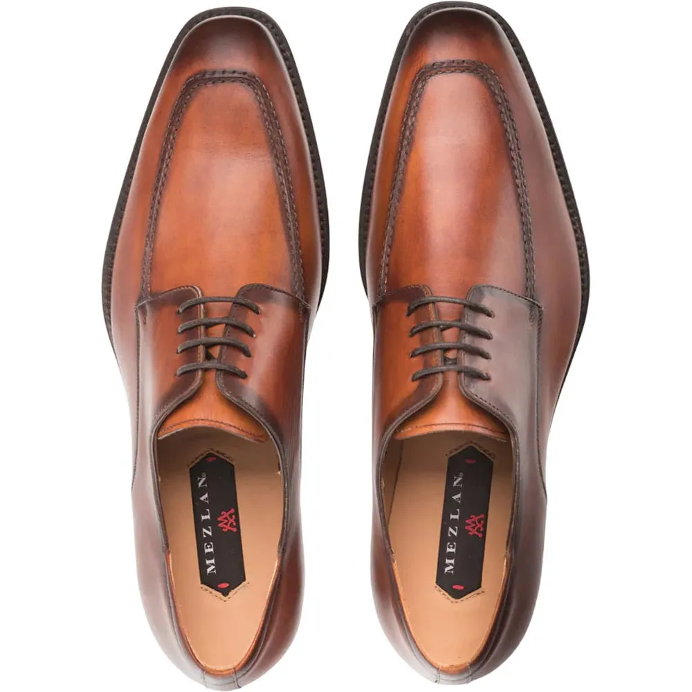Mezlan Men's Coventry Apron Oxford in Dark Cognac
