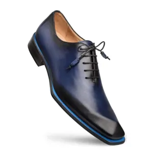 Mezlan Patina S108 Navy Asymmetrical Oxfords
