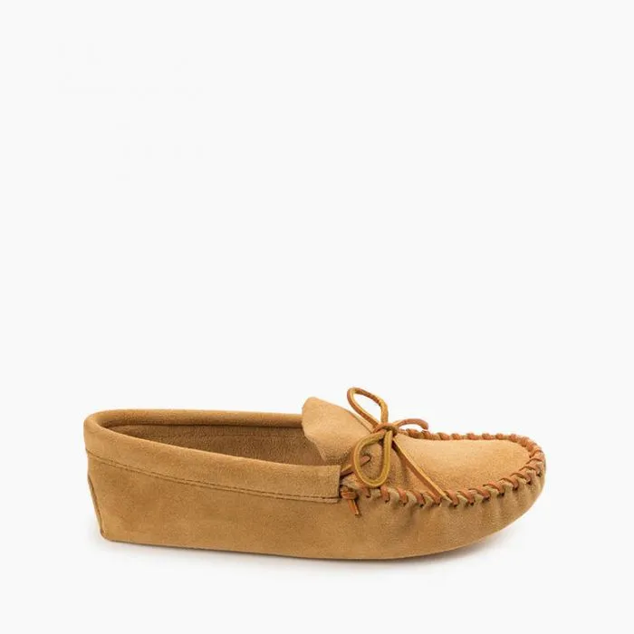 Minnetonka Men's Leather Laced Softsole Moccasin