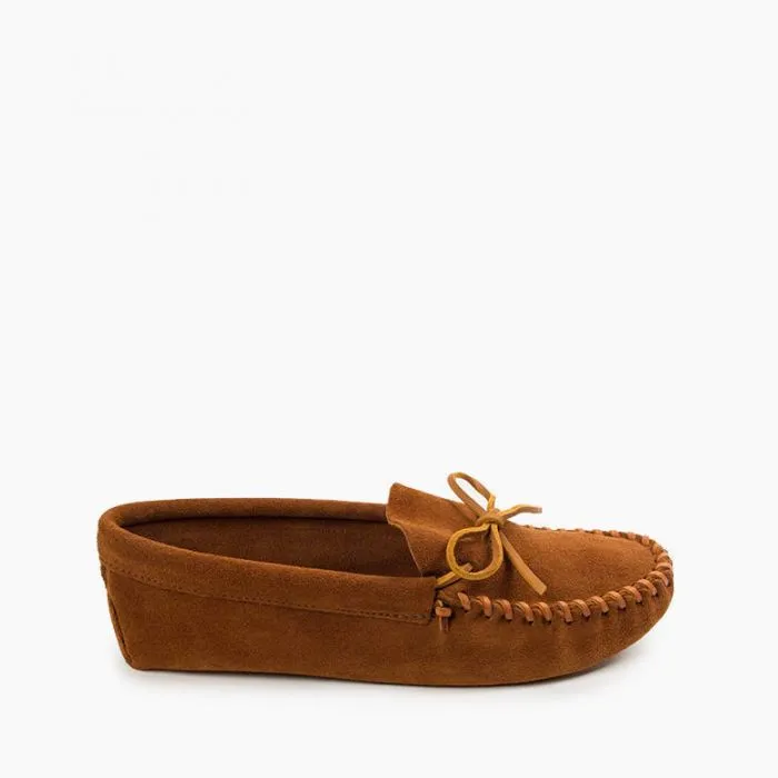 Minnetonka Men's Leather Laced Softsole Moccasin