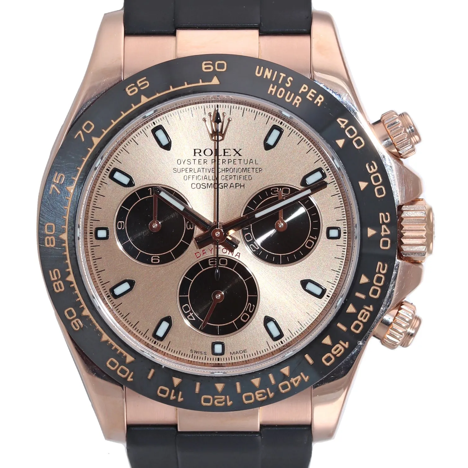MINT 2016 Rolex Daytona Ceramic 116515LN 18K Rose Gold 40mm Rubber Watch Box