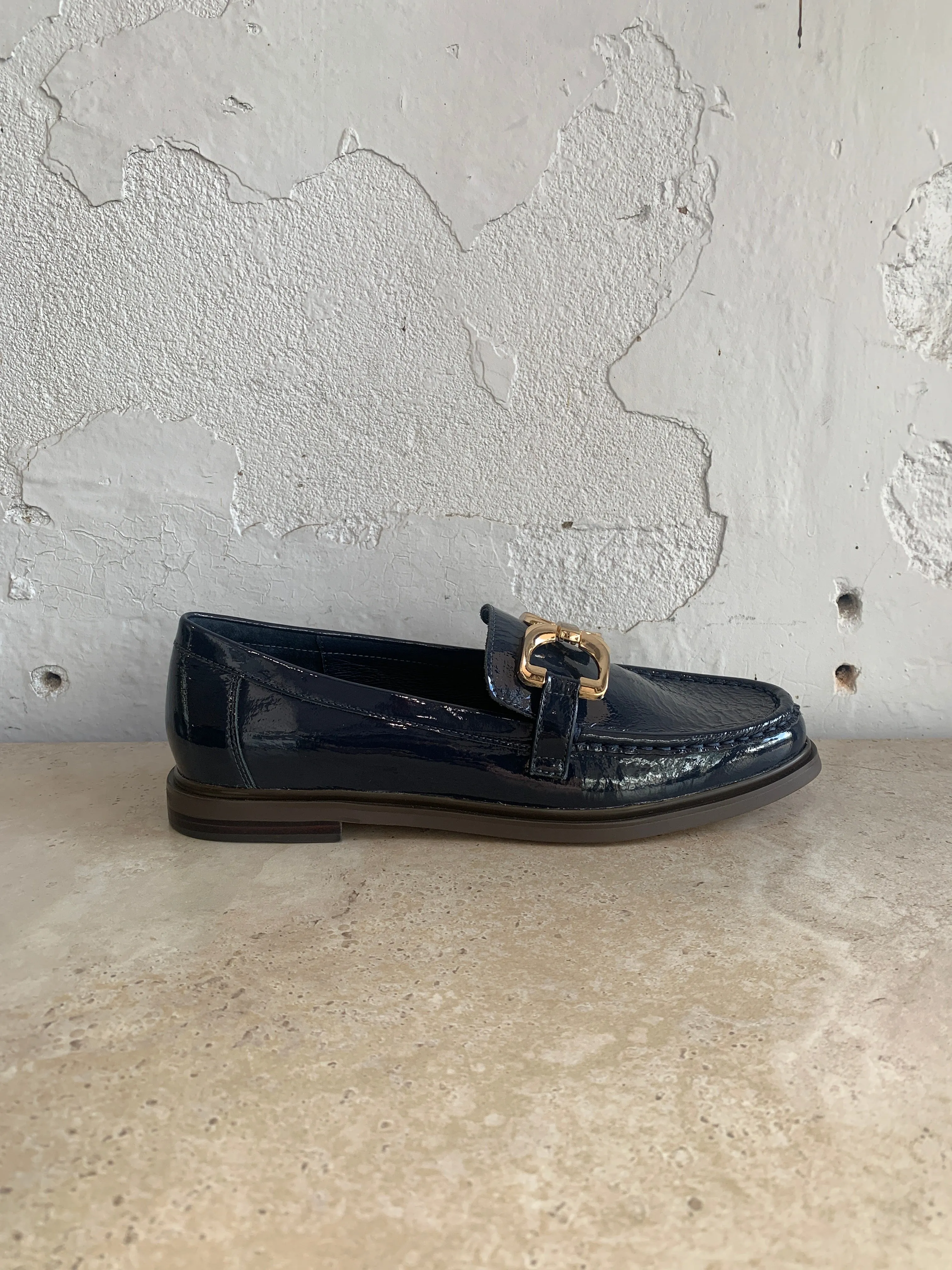 Mollini Gorgina Loafer Patent Navy