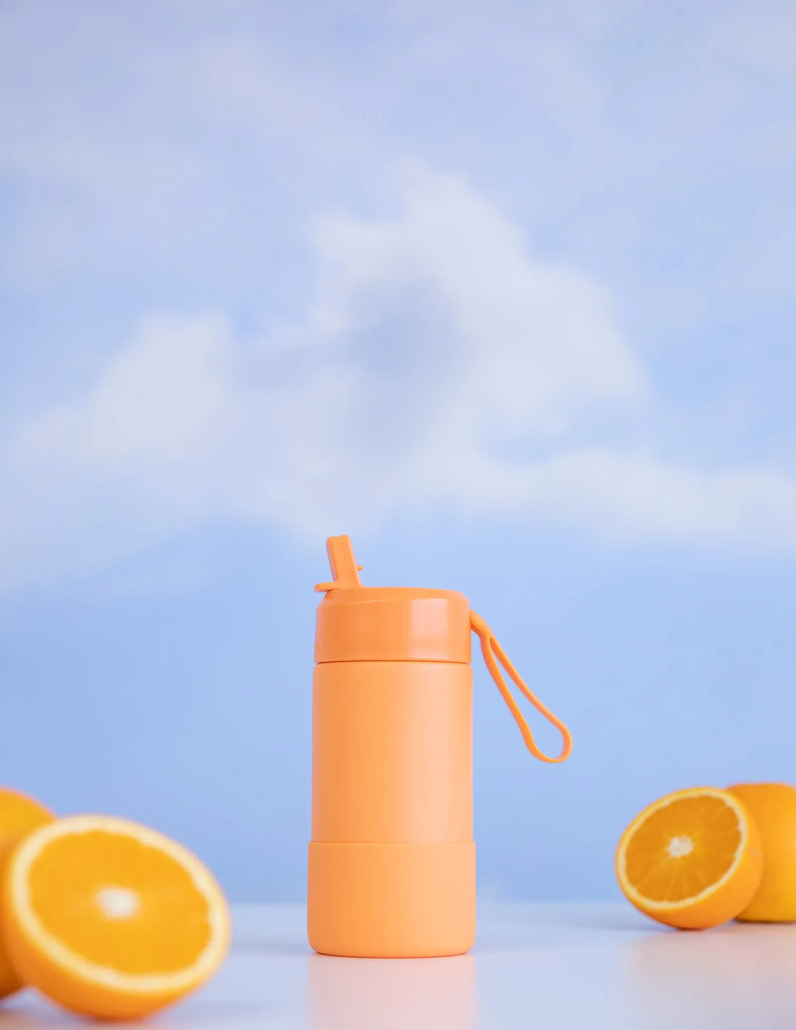 MontiiCo Fusion Sipper Lid Drink Bottle | Tangerine - 350ml