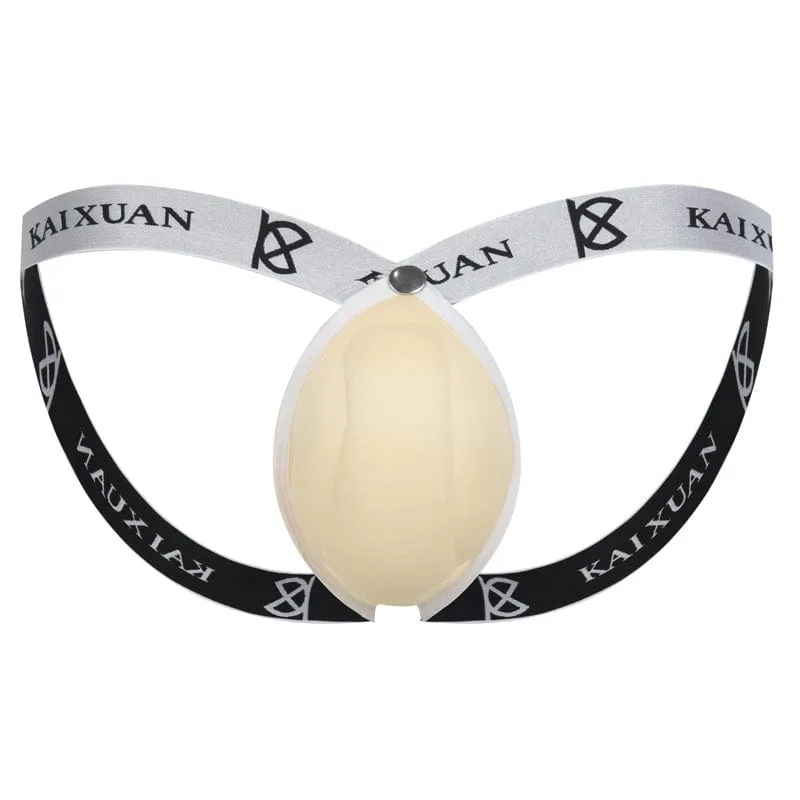 MRIMIN FTM Trans Jockstrap Wear Bulge Cotton Strap Underwear Packer Harness-UD06