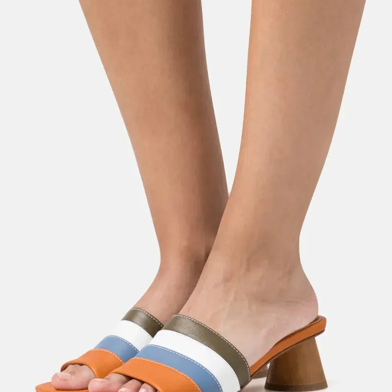 Nadine Mules (Multi Leather)