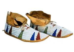 Native American Style Handmade Beaded Powwow Dance Moccasin PMC657