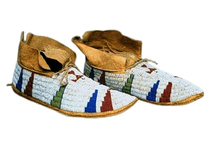 Native American Style Handmade Beaded Powwow Dance Moccasin PMC657