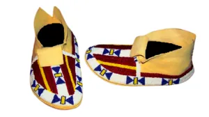 Native American Style Handmade Beaded Powwow Dance Moccasin PMC659