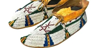 Native American Style Handmade Beaded Powwow Dance Moccasin PMC679