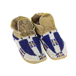 Native American Style Handmade Beaded Powwow Dance Moccasin PMC730