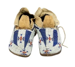 Native American Style Handmade Beaded Powwow Dance Moccasin PMC815