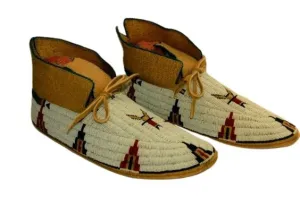 Native American Style Handmade Beaded Powwow Dance Moccasin PMC819