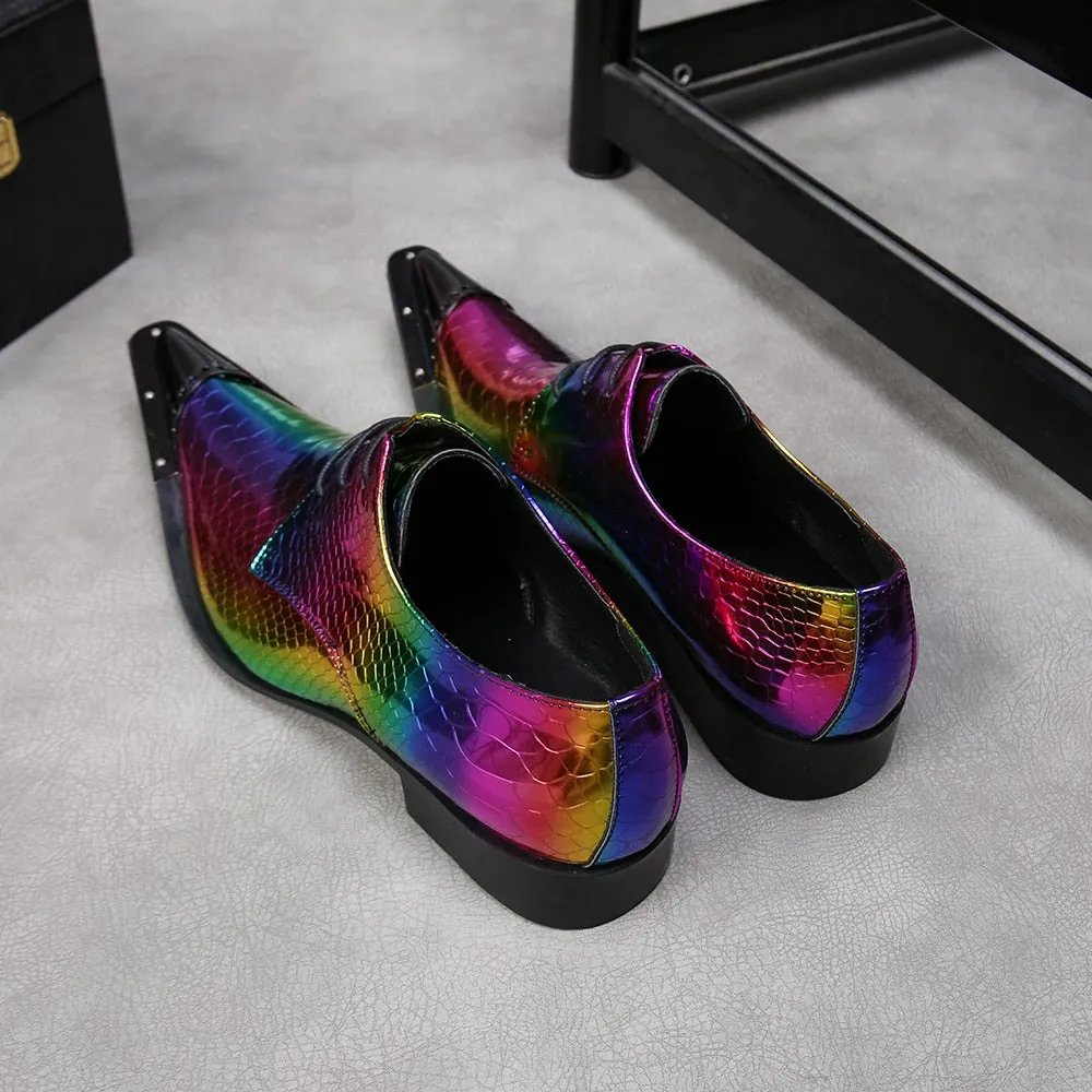 New Laser Multicolour Party Men Oxford Shoes Real Leather Wedding Formal Shoes Lace Up Dress Shoes Male Brogues