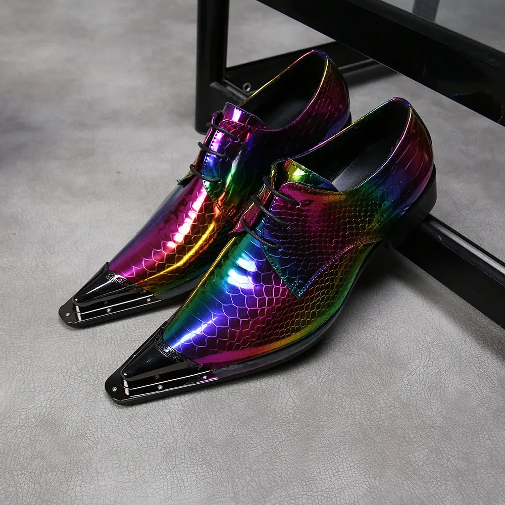 New Laser Multicolour Party Men Oxford Shoes Real Leather Wedding Formal Shoes Lace Up Dress Shoes Male Brogues