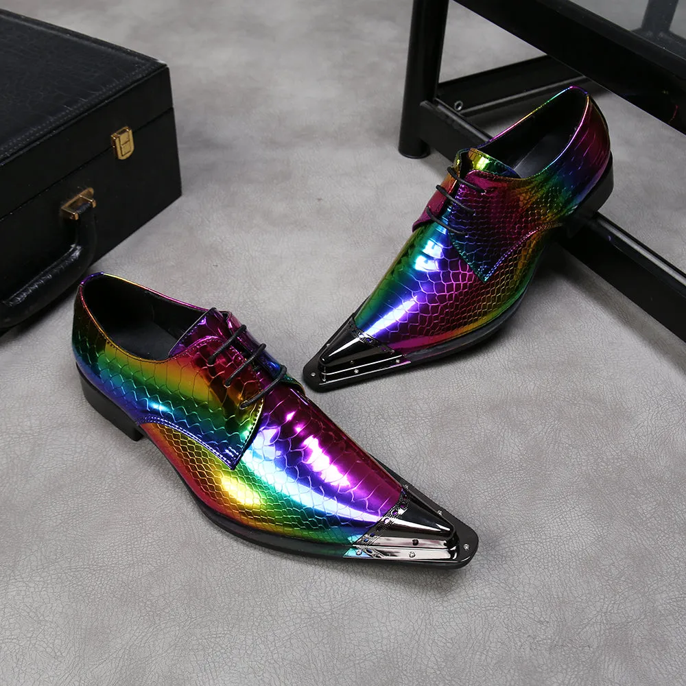 New Laser Multicolour Party Men Oxford Shoes Real Leather Wedding Formal Shoes Lace Up Dress Shoes Male Brogues