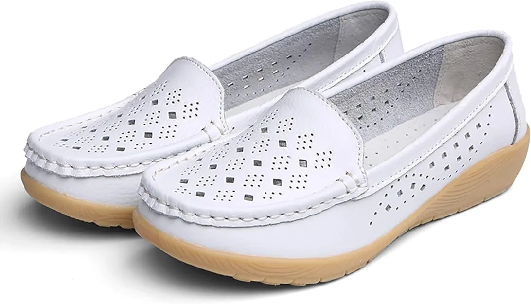 NEW MLAGJSS Women's Ballet Flat Shoes Mesh Walking Loafers Dress Shoes for Women Mesh Slip on Shoes Flat Shoes Lightweight, Sz 8, Retails $48