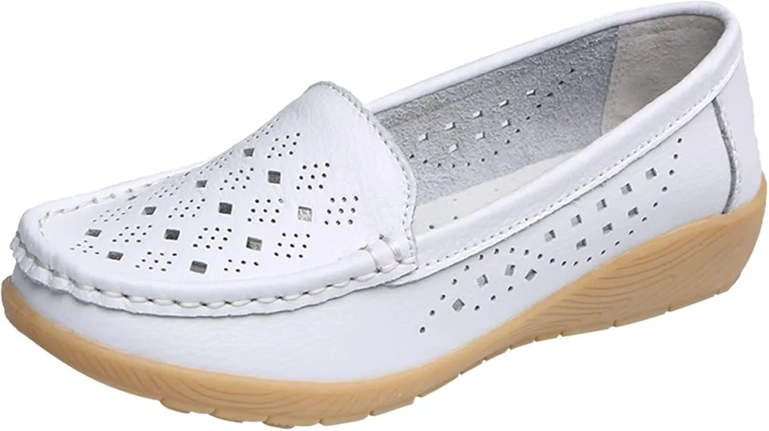NEW MLAGJSS Women's Ballet Flat Shoes Mesh Walking Loafers Dress Shoes for Women Mesh Slip on Shoes Flat Shoes Lightweight, Sz 8, Retails $48