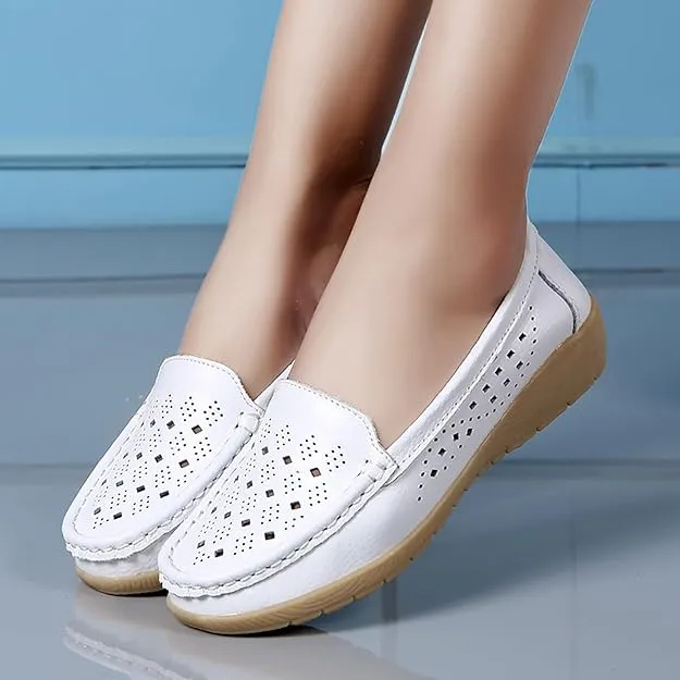 NEW MLAGJSS Women's Ballet Flat Shoes Mesh Walking Loafers Dress Shoes for Women Mesh Slip on Shoes Flat Shoes Lightweight, Sz 8, Retails $48