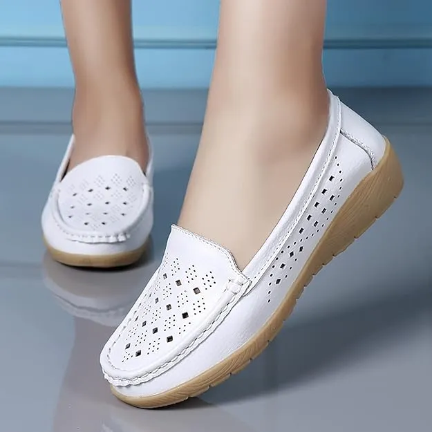 NEW MLAGJSS Women's Ballet Flat Shoes Mesh Walking Loafers Dress Shoes for Women Mesh Slip on Shoes Flat Shoes Lightweight, Sz 8, Retails $48