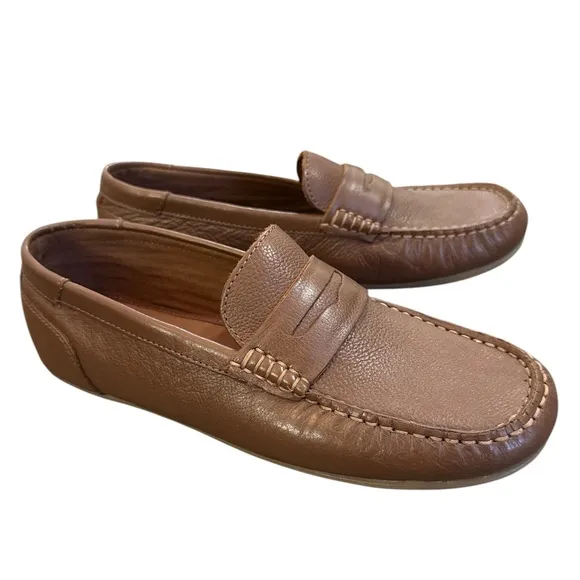 NEW Zara Kids Boy Marron Leather Loafer Brown 4516/031/100 SZ USA 6 EUR 39