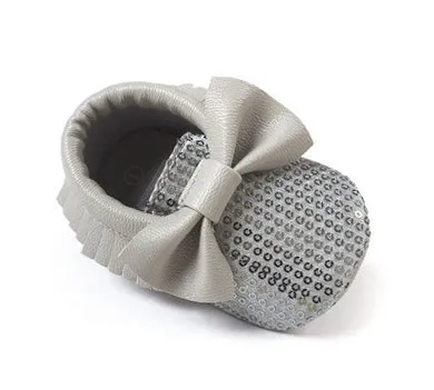 Newborn Toddler Baby Bow Moccasins
