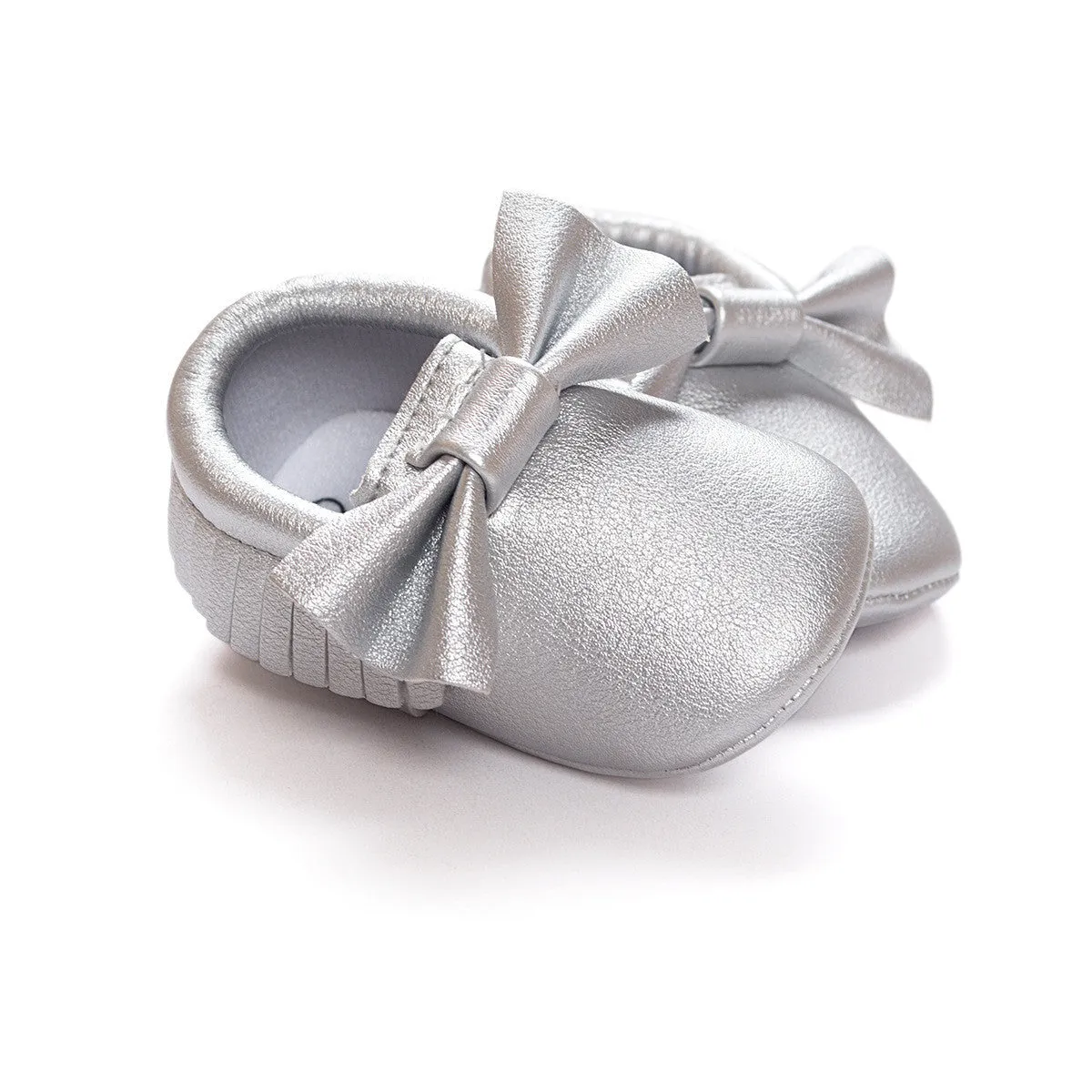 Newborn Toddler Baby Bow Moccasins