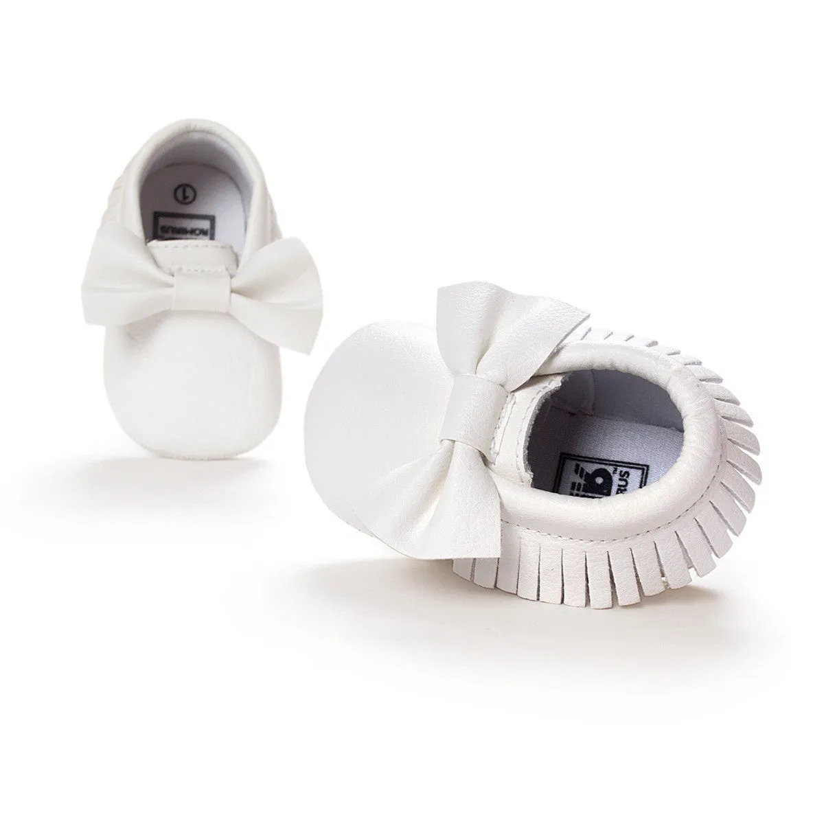Newborn Toddler Baby Bow Moccasins