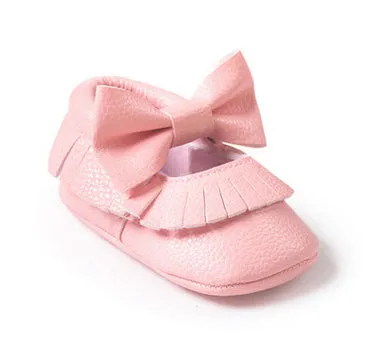 Newborn Toddler Baby Bow Moccasins