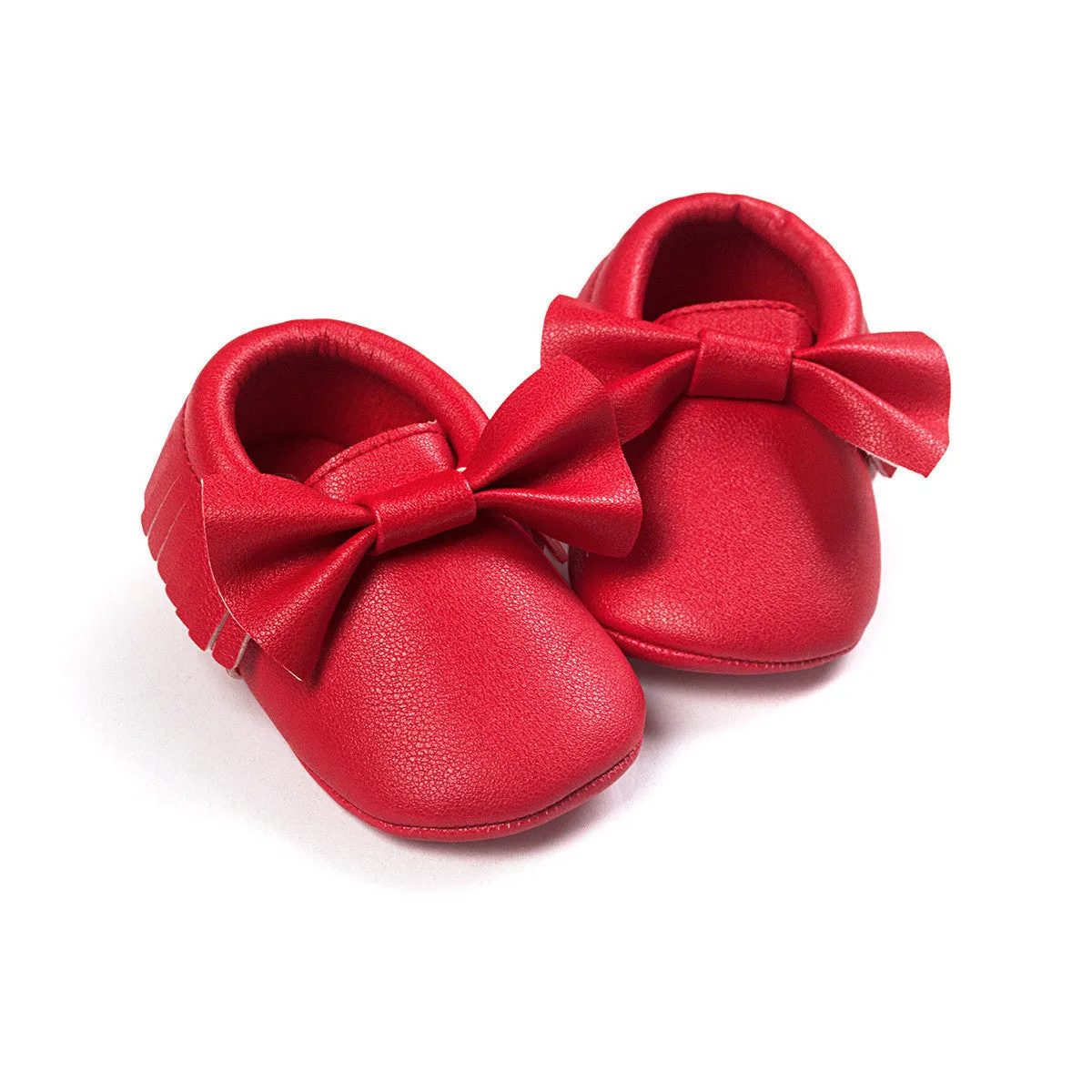 Newborn Toddler Baby Bow Moccasins