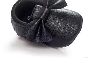 Newborn Toddler Baby Bow Moccasins