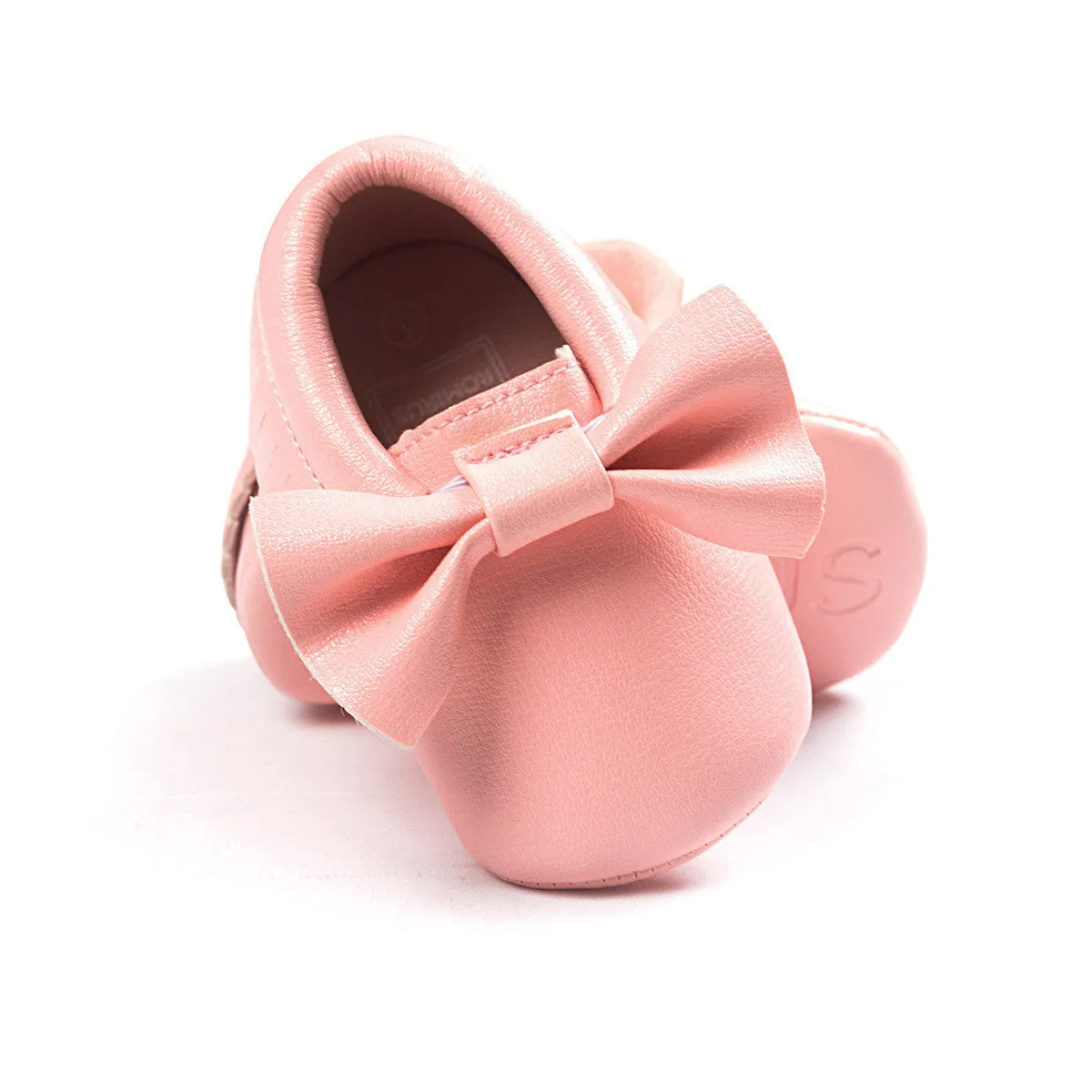 Newborn Toddler Baby Bow Moccasins