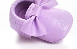 Newborn Toddler Baby Bow Moccasins