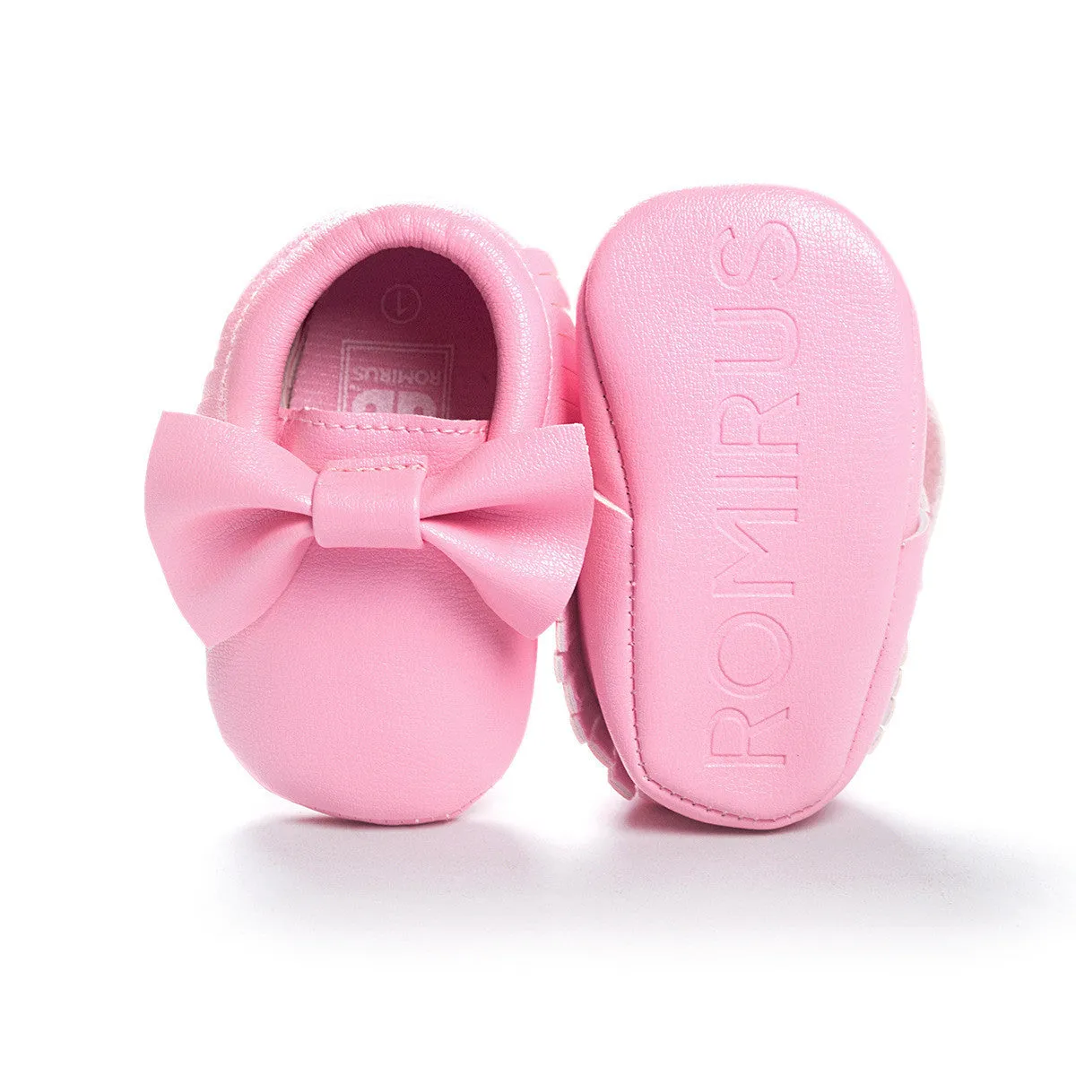 Newborn Toddler Baby Bow Moccasins