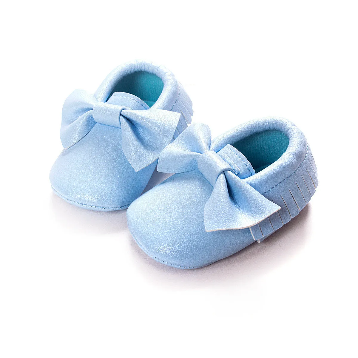 Newborn Toddler Baby Bow Moccasins