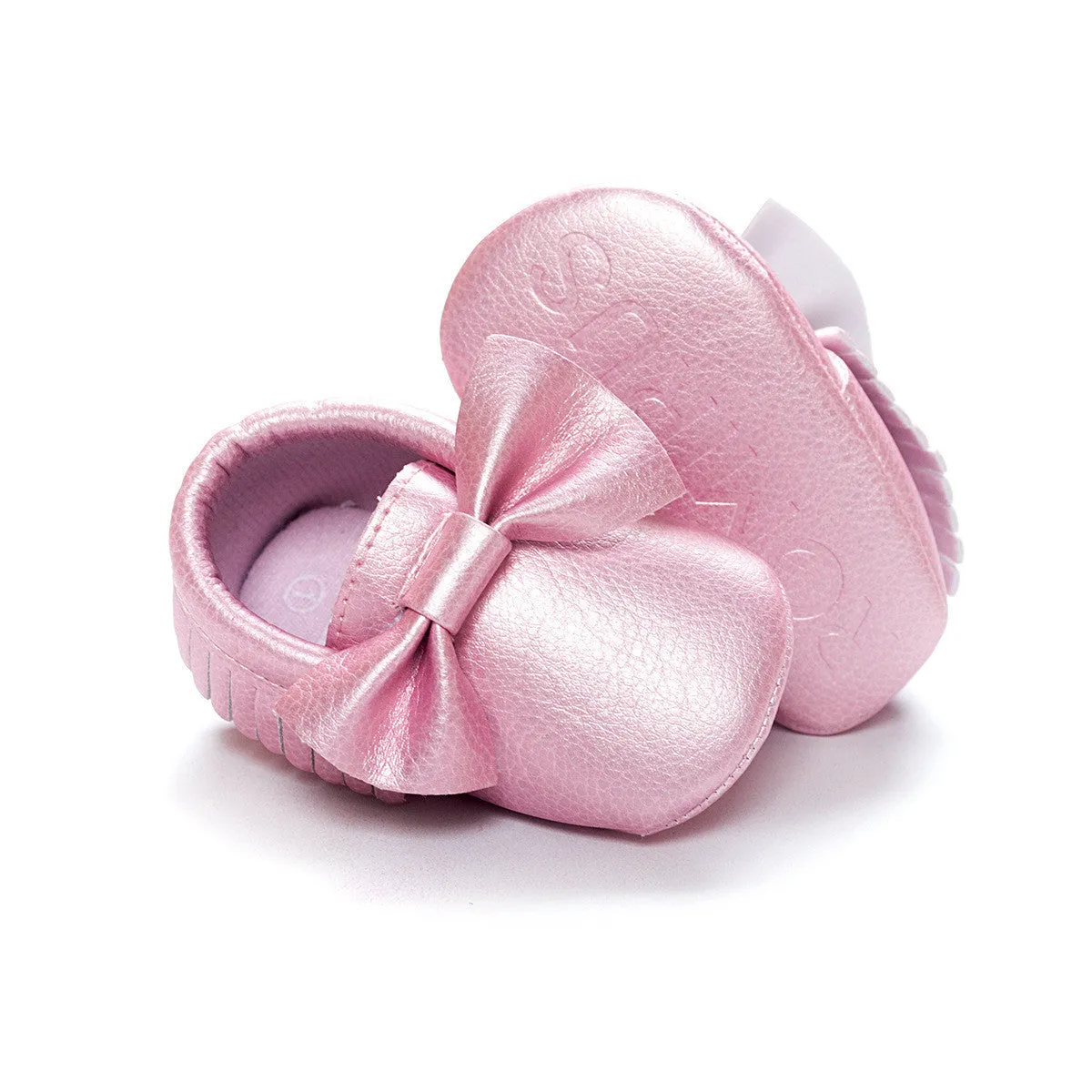Newborn Toddler Baby Bow Moccasins