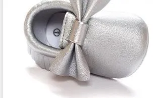 Newborn Toddler Baby Bow Moccasins