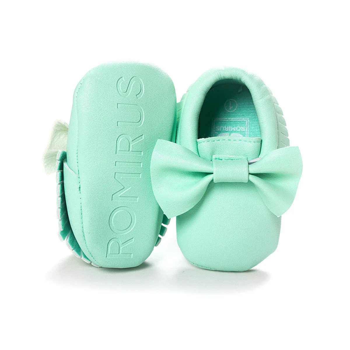 Newborn Toddler Baby Bow Moccasins