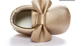 Newborn Toddler Baby Bow Moccasins