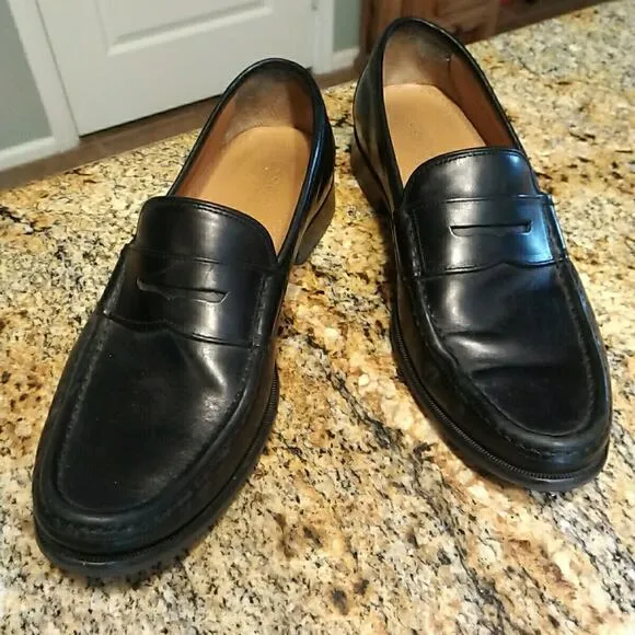 NICE Cole Haan C22772 GRAND OS BLACK LEATHER PENNY LOAFER US Men's Size 7.5