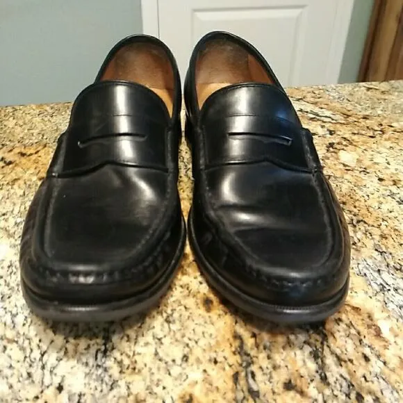 NICE Cole Haan C22772 GRAND OS BLACK LEATHER PENNY LOAFER US Men's Size 7.5