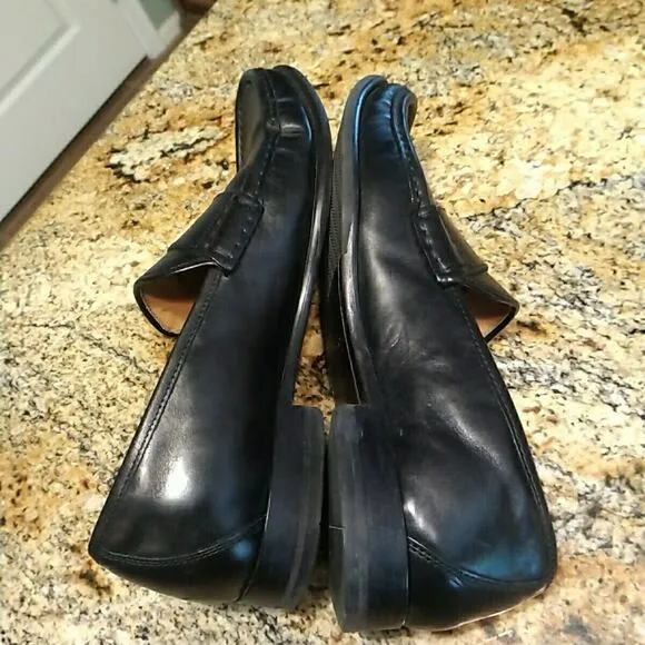 NICE Cole Haan C22772 GRAND OS BLACK LEATHER PENNY LOAFER US Men's Size 7.5
